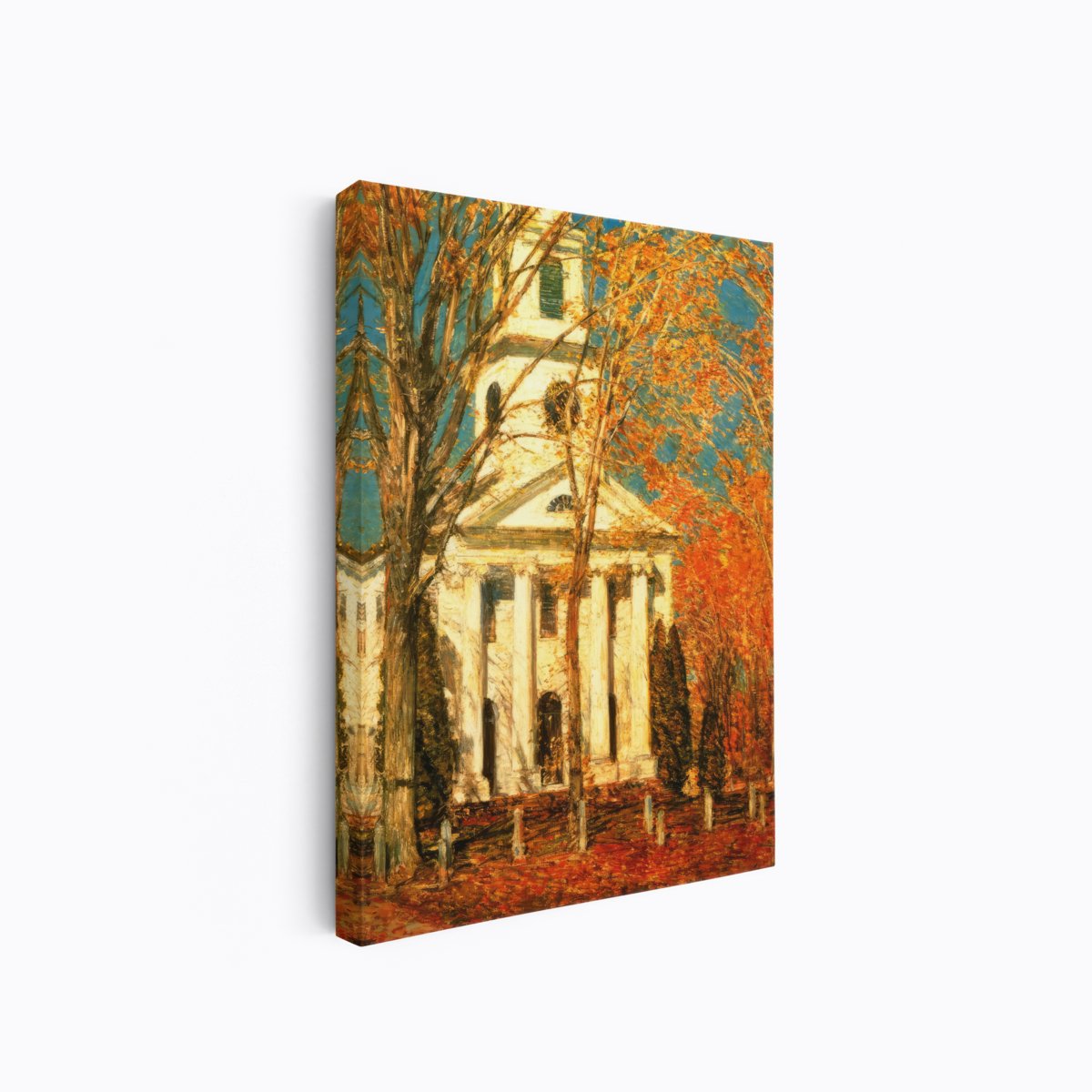 New England Church, Autumn Afternoon | Childe Hassam | Ave Legato Art Prints