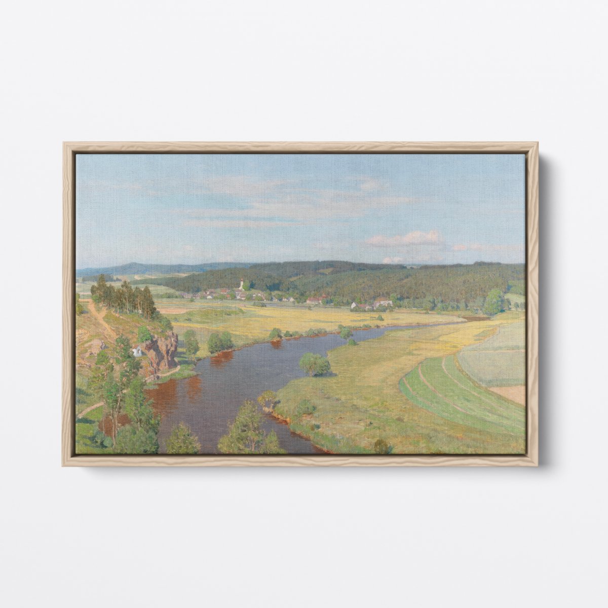 New England Village | Thomas Leitner | Ave Legato | Canvas Art Prints | Vintage Artwork