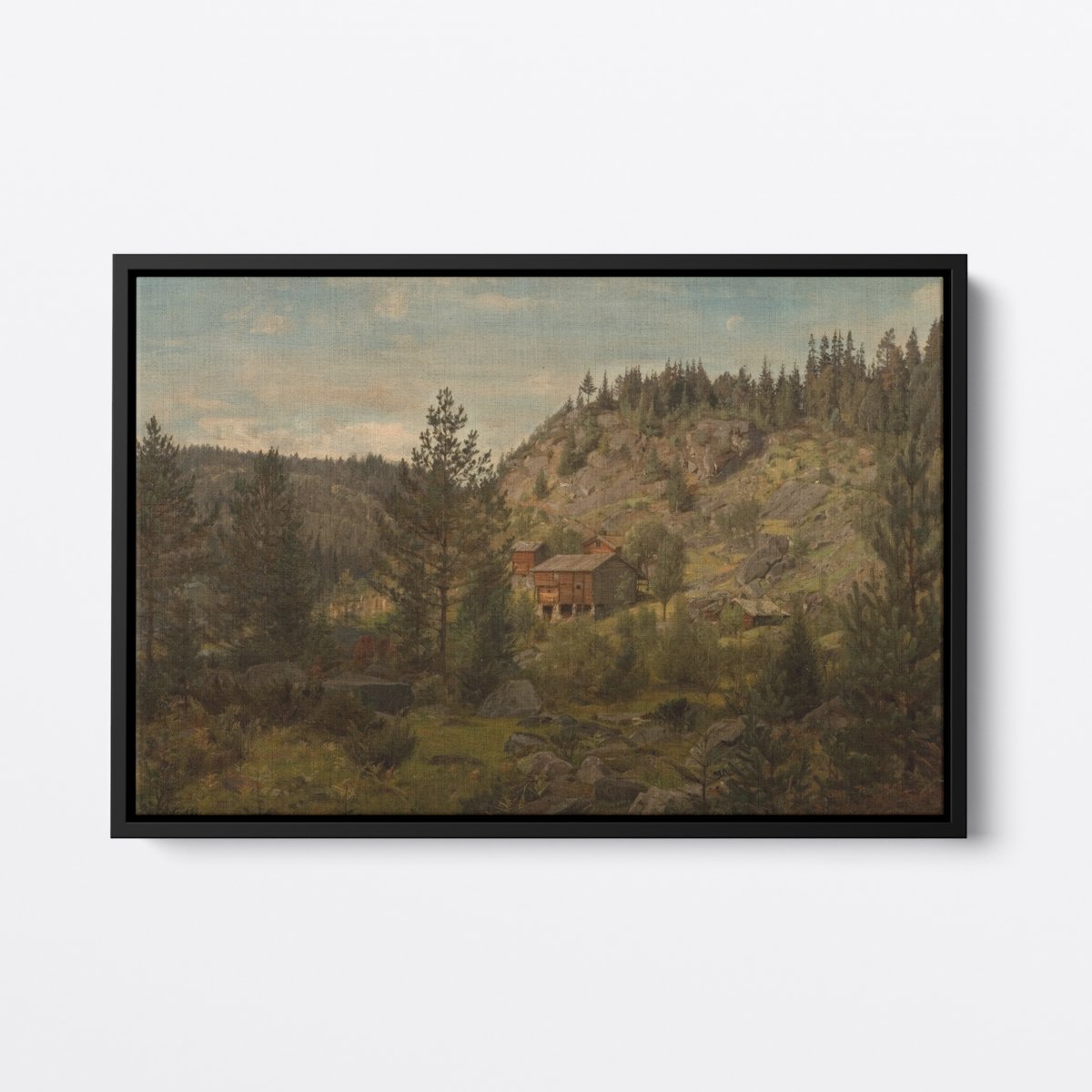 Norwegian Cabins, Telemark | Amaldus Nielsen | Ave Legato | Canvas Art Prints | Vintage Artwork