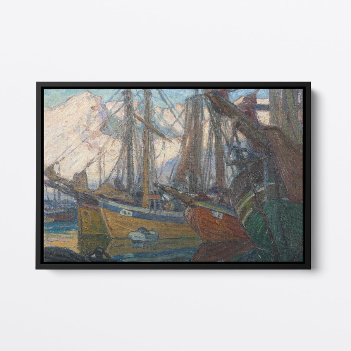 Norwegian Harbor | Anna Boberg | Ave Legato | Canvas Art Prints | Vintage Artwork