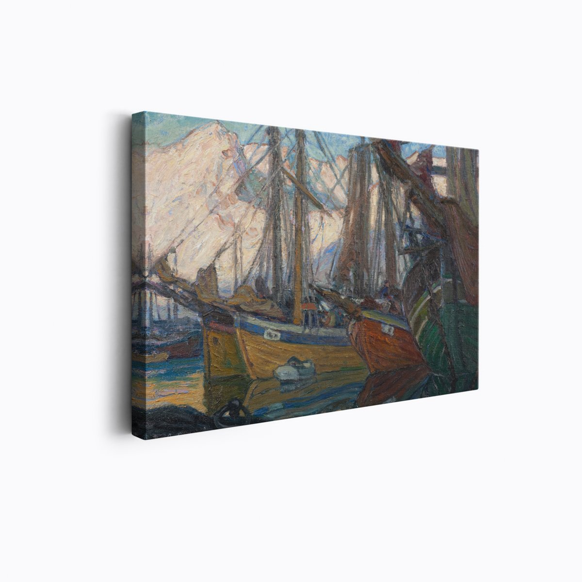 Norwegian Harbor | Anna Boberg | Ave Legato | Canvas Art Prints | Vintage Artwork