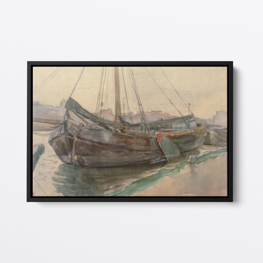 Old Fishing Barge | Thomas Herbst | Ave Legato | Canvas Art Prints | Vintage Artwork