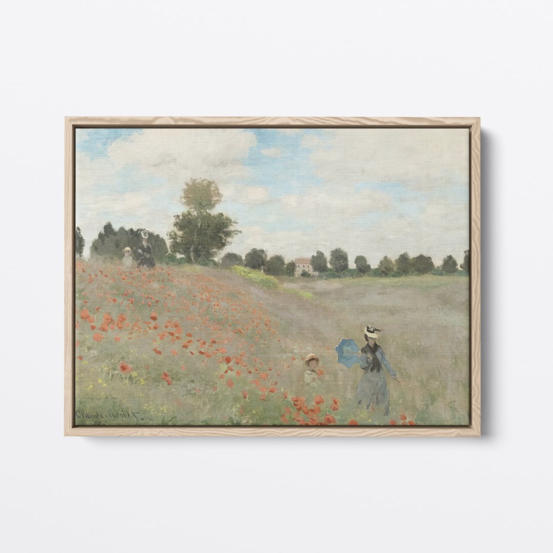 Poppy Field | Claude Monet | Ave Legato | Canvas Art Prints | Vintage Artwork