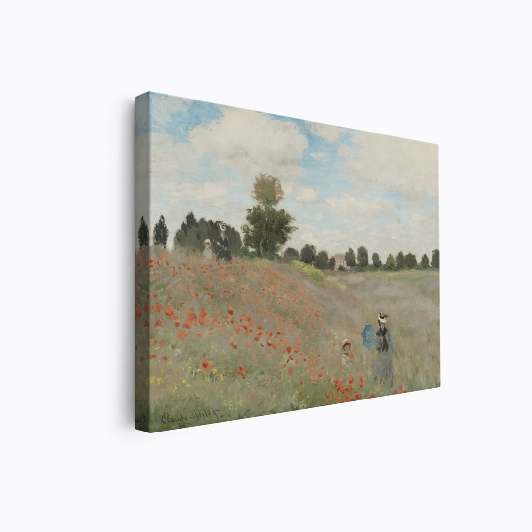 Poppy Field | Claude Monet | Ave Legato | Canvas Art Prints | Vintage Artwork