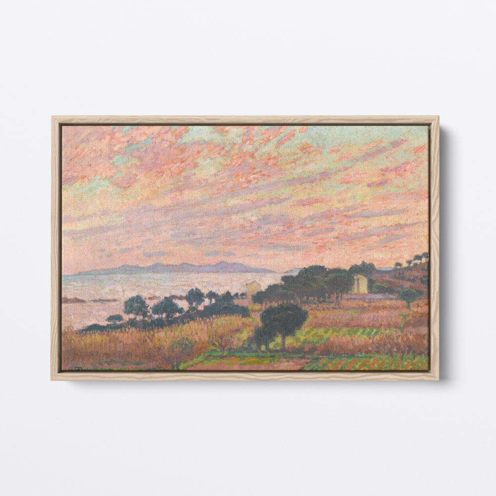 Rainbow Skies Over Field | Theo van Rysselberghe | Ave Legato | Canvas Art Prints | Vintage Artwork