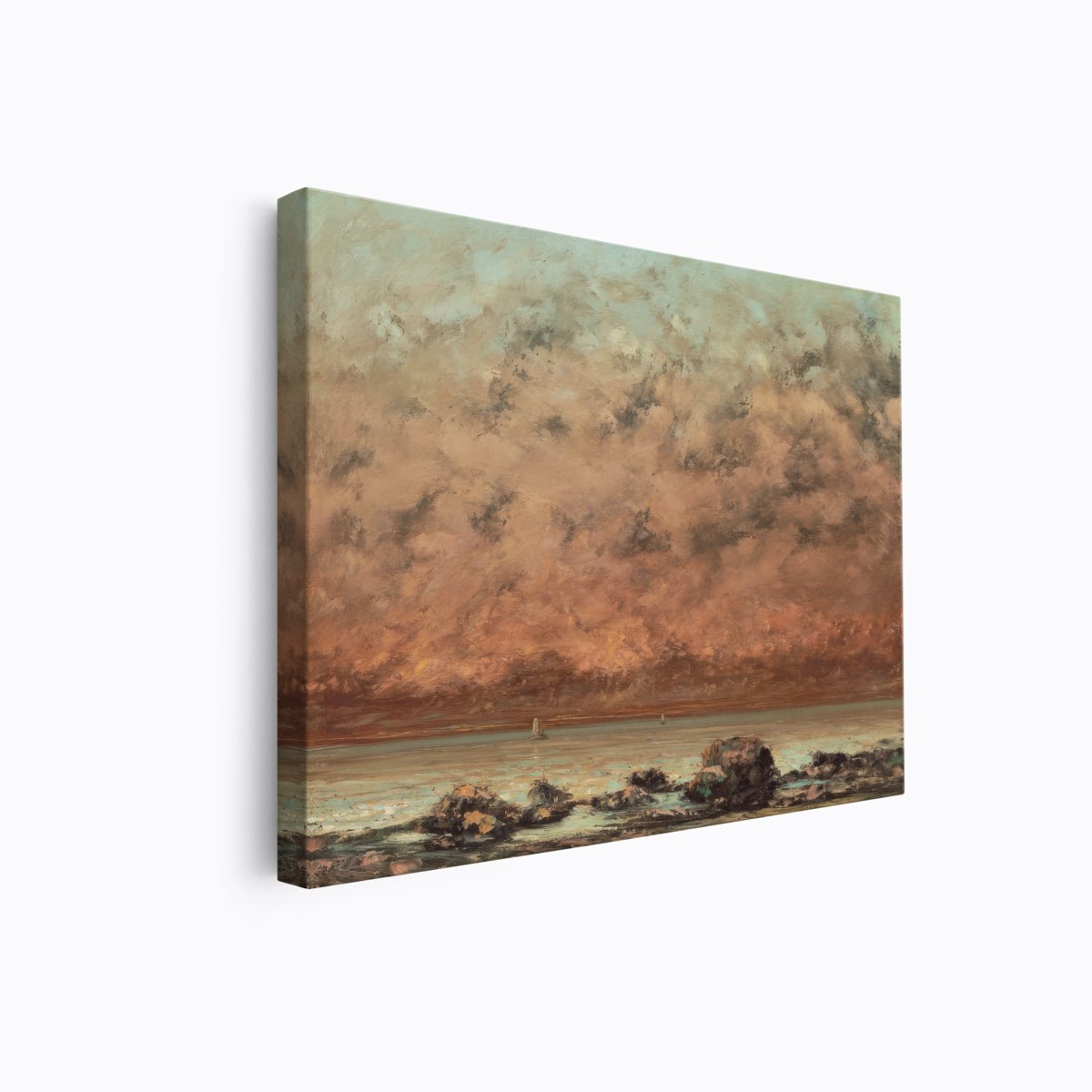 Red Clouds at the Coast | Gustave Courbet | Ave Legato Art Prints