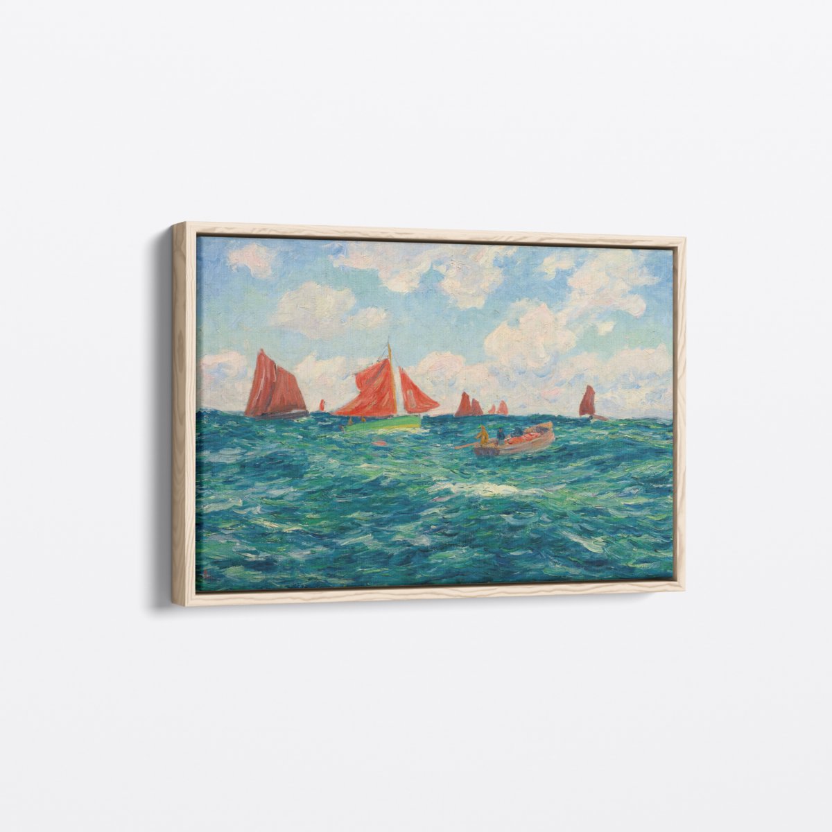 Red Sailboats | Henry Moret | Ave Legato | Canvas Art Prints | Vintage Artwork