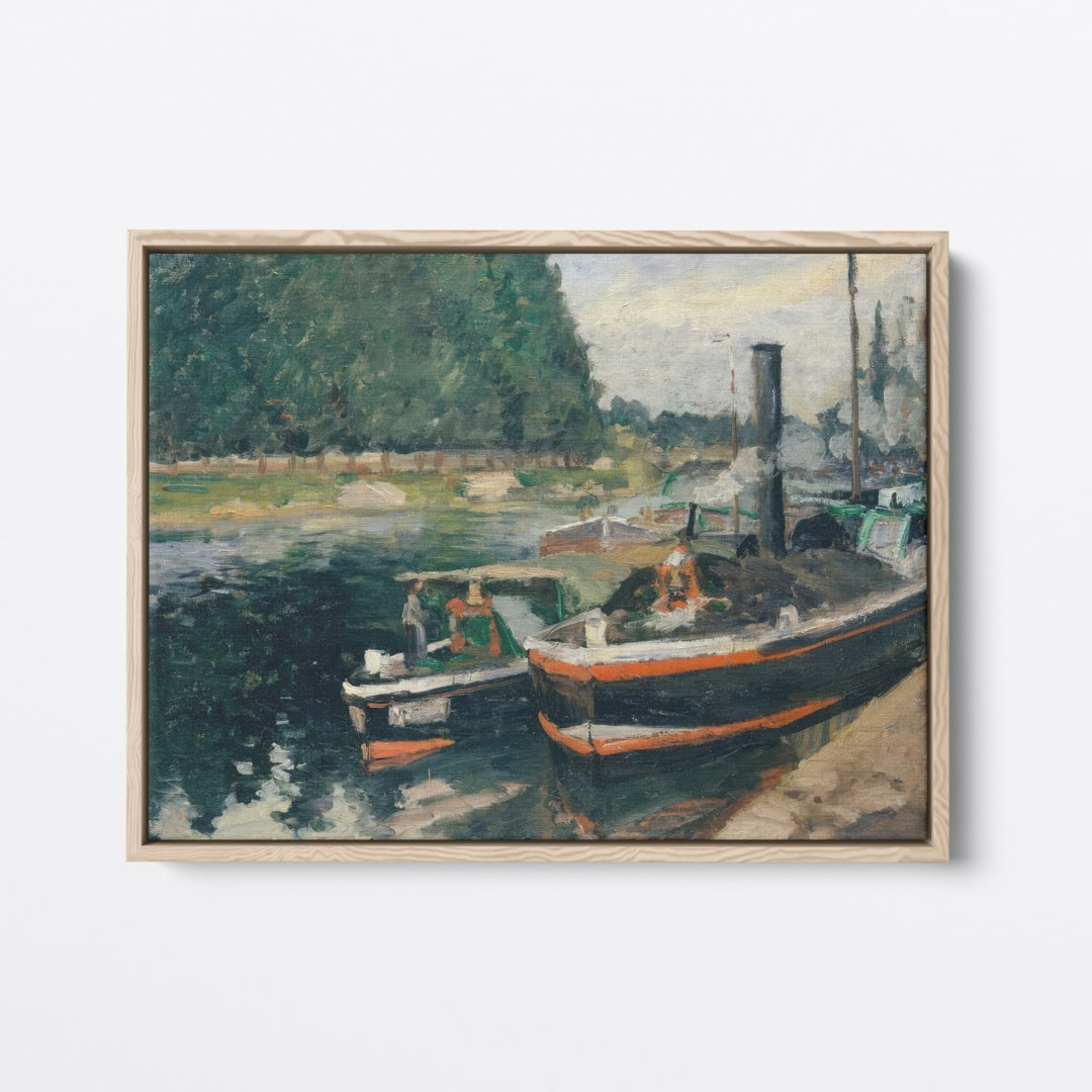 River Barges | Camille Pissarro | Ave Legato | Canvas Art Prints | Vintage Artwork