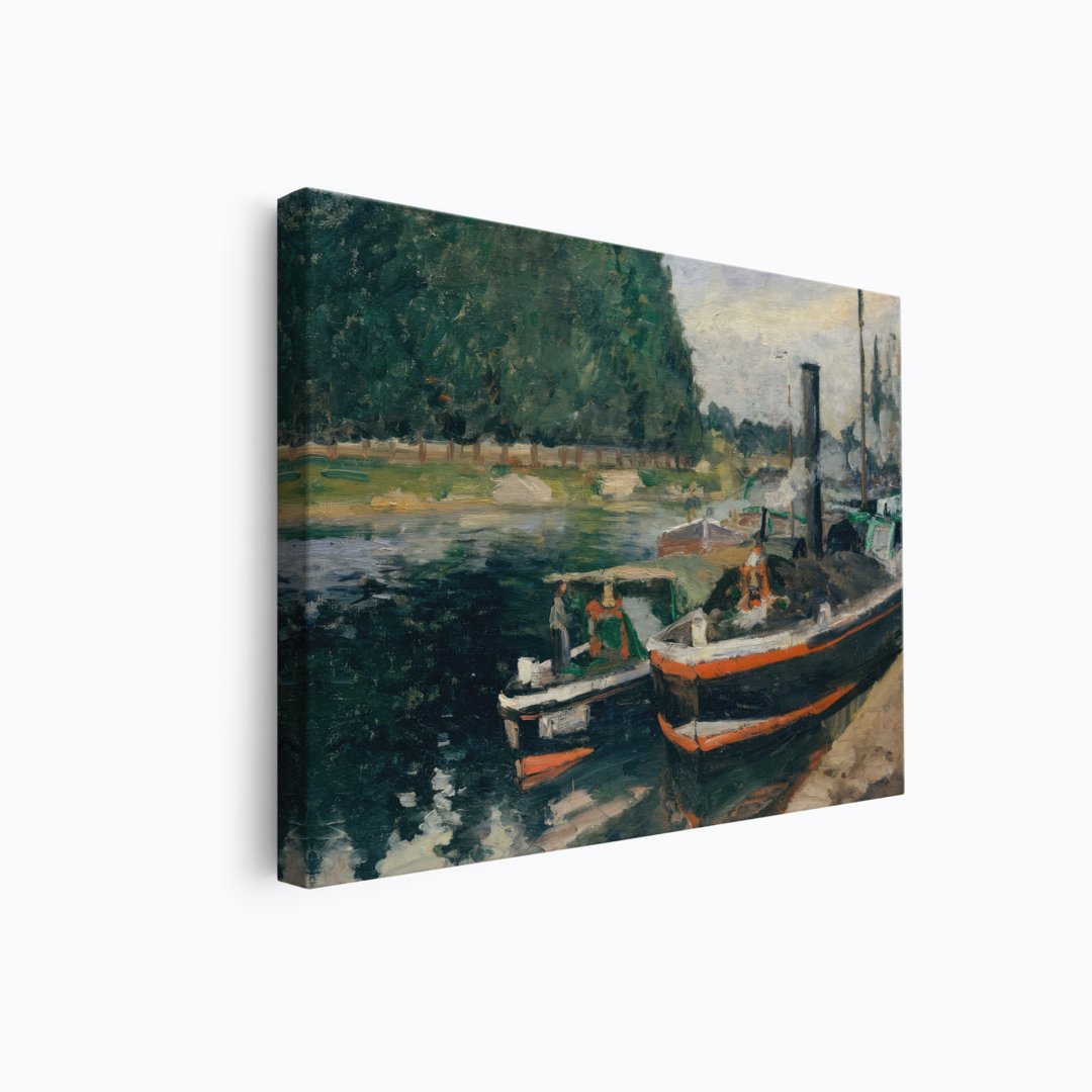 River Barges | Camille Pissarro | Ave Legato | Canvas Art Prints | Vintage Artwork