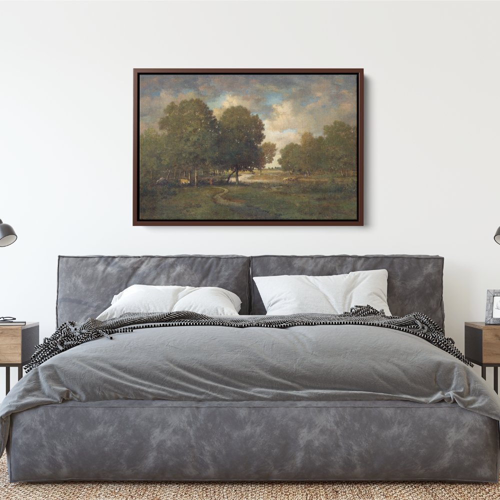 River in the Meadow | Theodore Rousseau | Ave Legato | Canvas Art Prints | Vintage Artwork