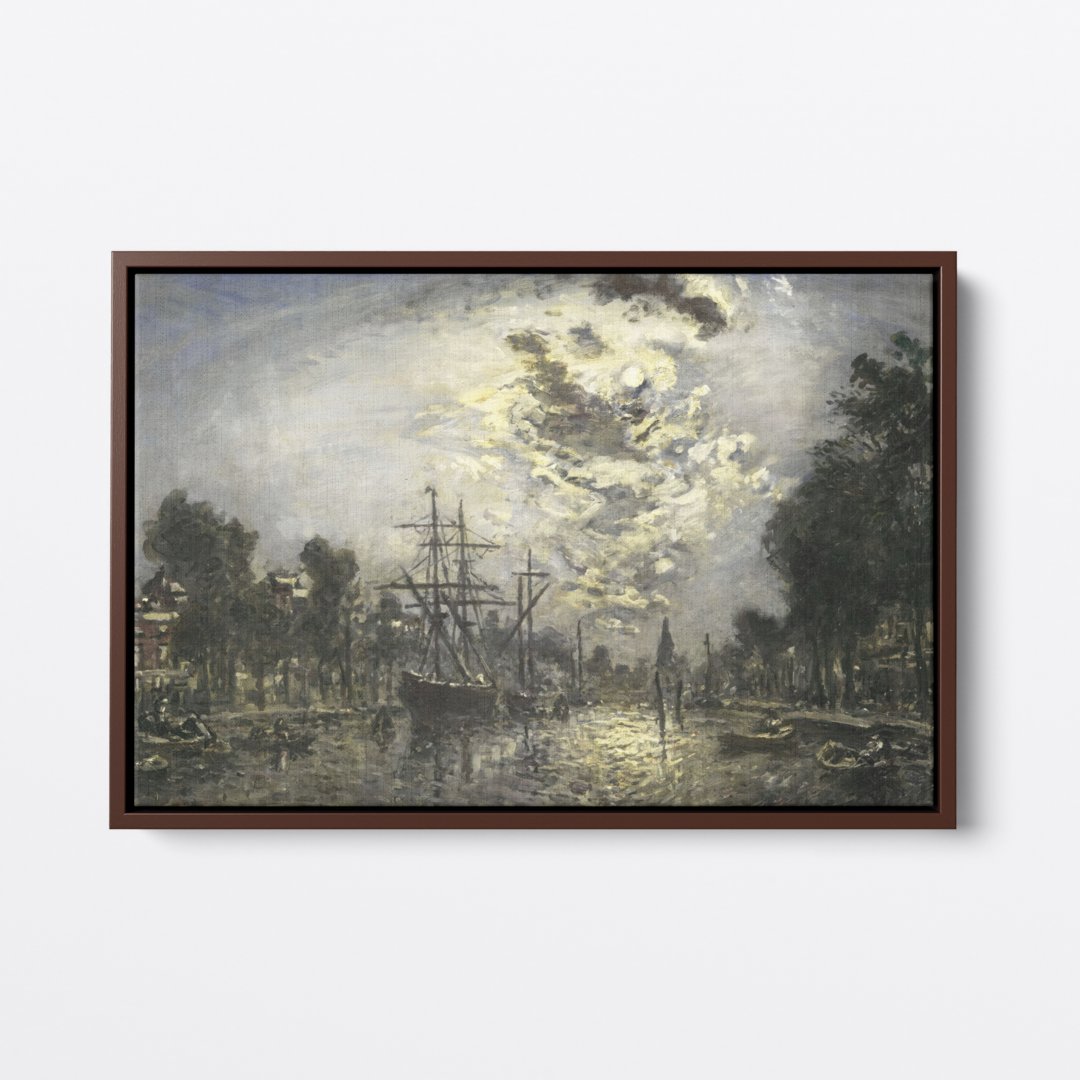 Rotterdam in the Moonlight | Johan Jongkind | Ave Legato | Canvas Art Prints | Vintage Artwork
