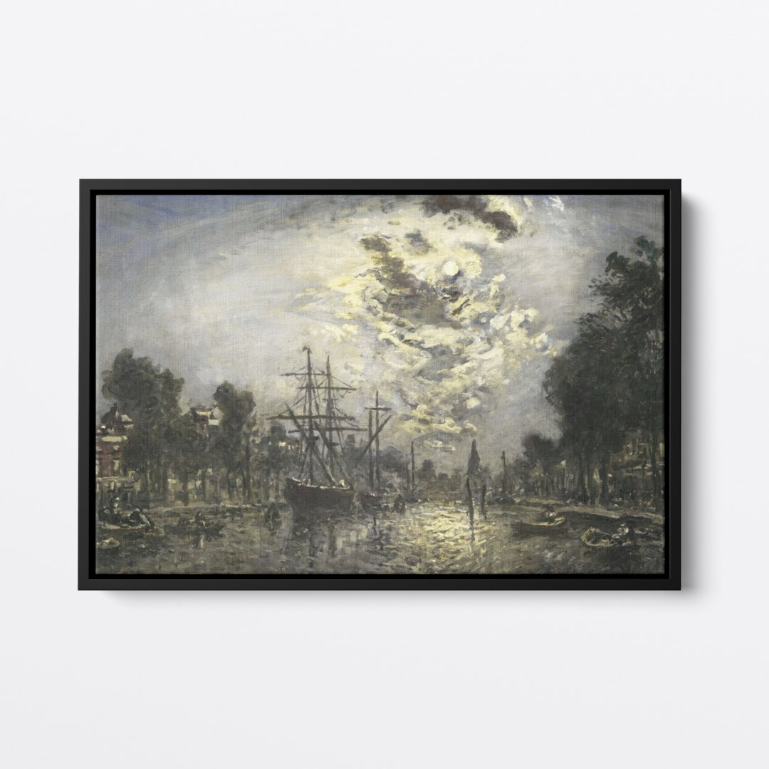 Rotterdam in the Moonlight | Johan Jongkind | Ave Legato | Canvas Art Prints | Vintage Artwork