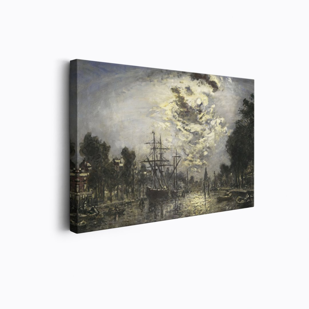 Rotterdam in the Moonlight | Johan Jongkind | Ave Legato Art Prints