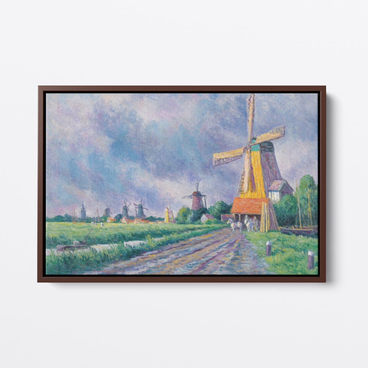 Rotterdam Windmills | Maximilien Luce | Ave Legato | Canvas Art Prints | Vintage Artwork