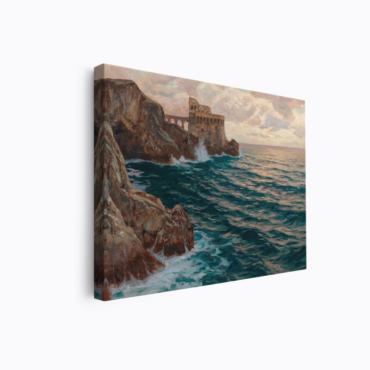 Ruins of a Sea Fortress | Carl O'Lynch | Ave Legato | Canvas Art Prints | Vintage Artwork