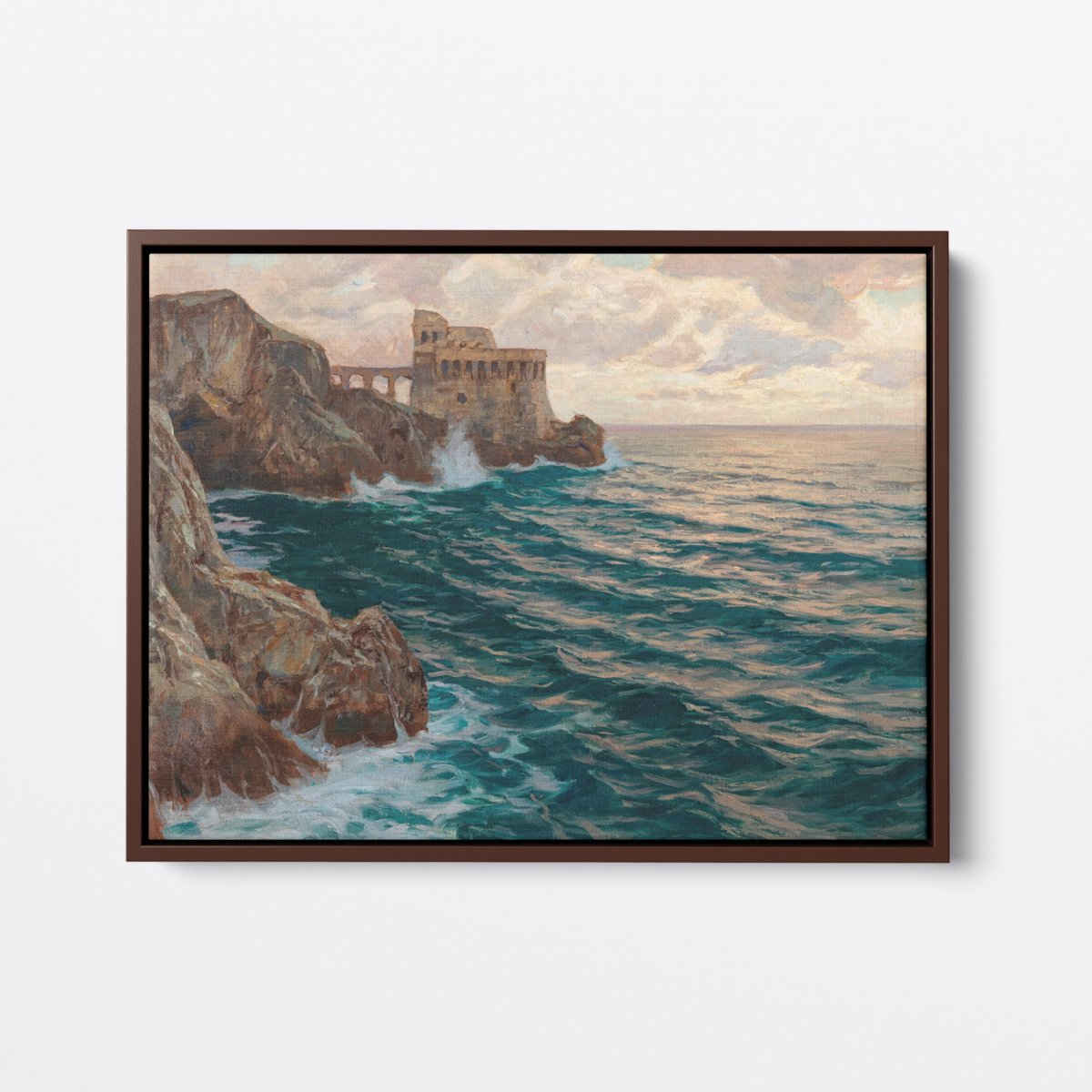 Ruins of a Sea Fortress | Carl O'Lynch | Ave Legato | Canvas Art Prints | Vintage Artwork
