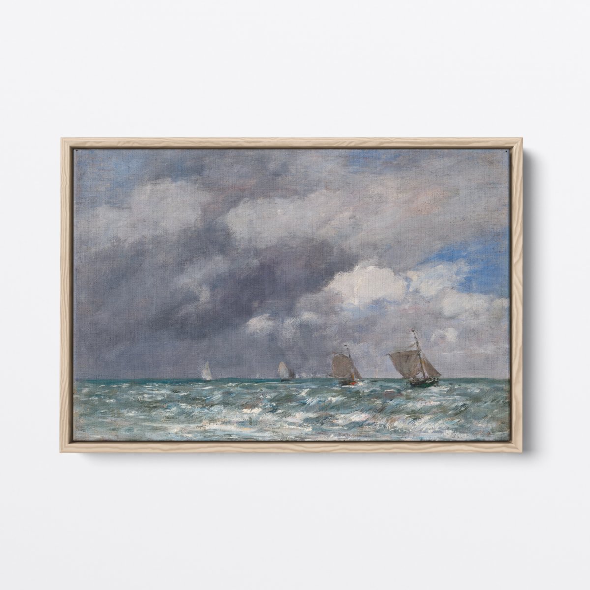 Sailboats Near Northern France | Eugène Boudin | Ave Legato | Canvas Art Prints | Vintage Artwork