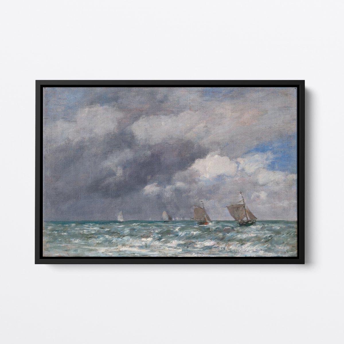 Sailboats Near Northern France | Eugène Boudin | Ave Legato | Canvas Art Prints | Vintage Artwork