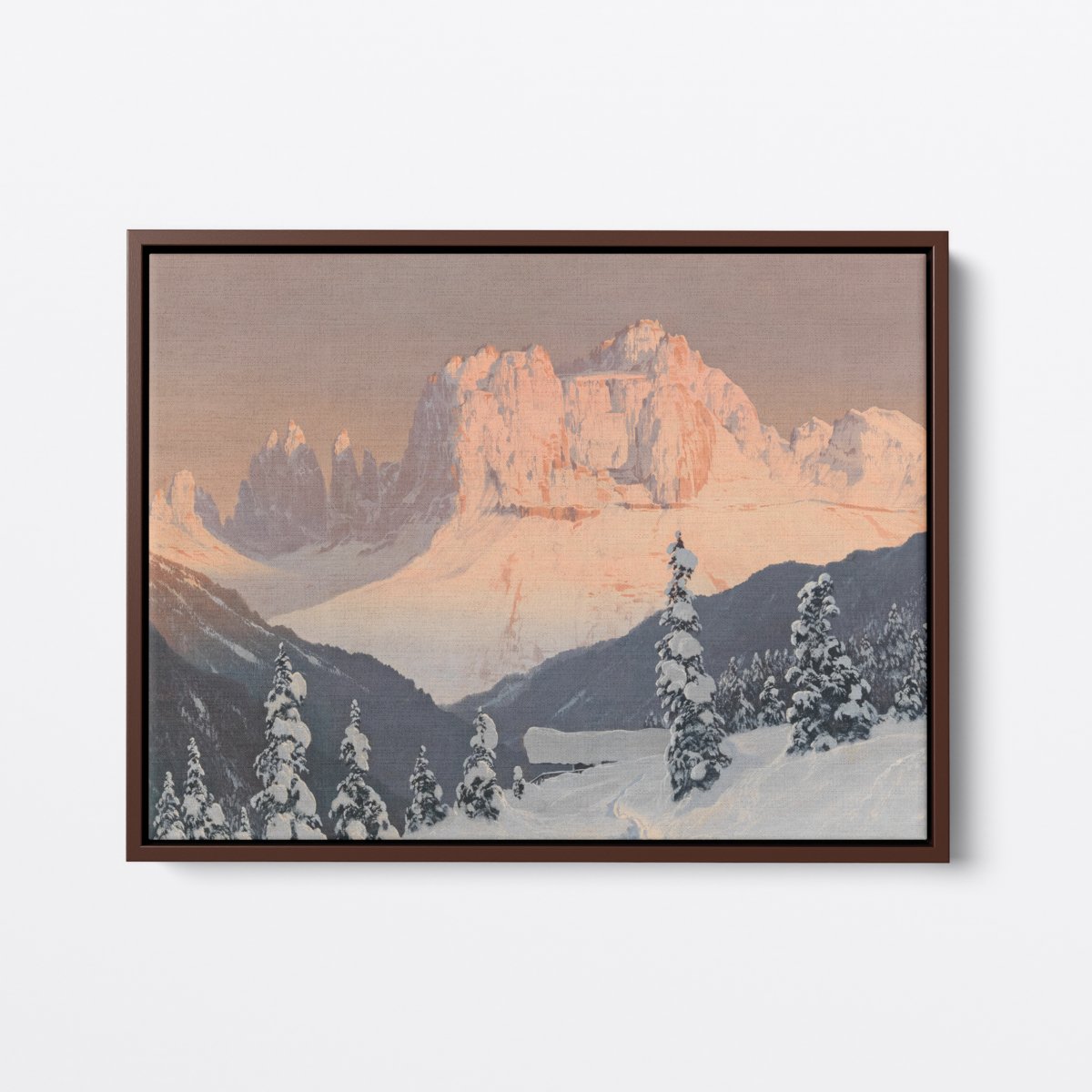 Saxon Peaks | Toni Haller | Ave Legato | Canvas Art Prints | Vintage Artwork