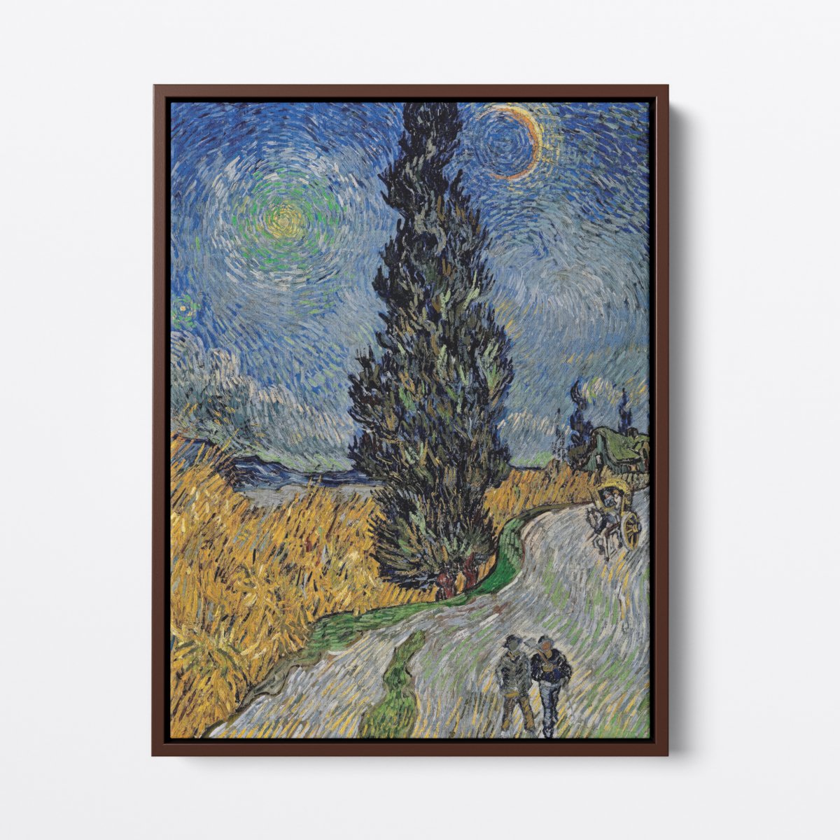 Starry Road with a Cypress | Vincent van Gogh | Ave Legato | Canvas Art Prints | Vintage Artwork