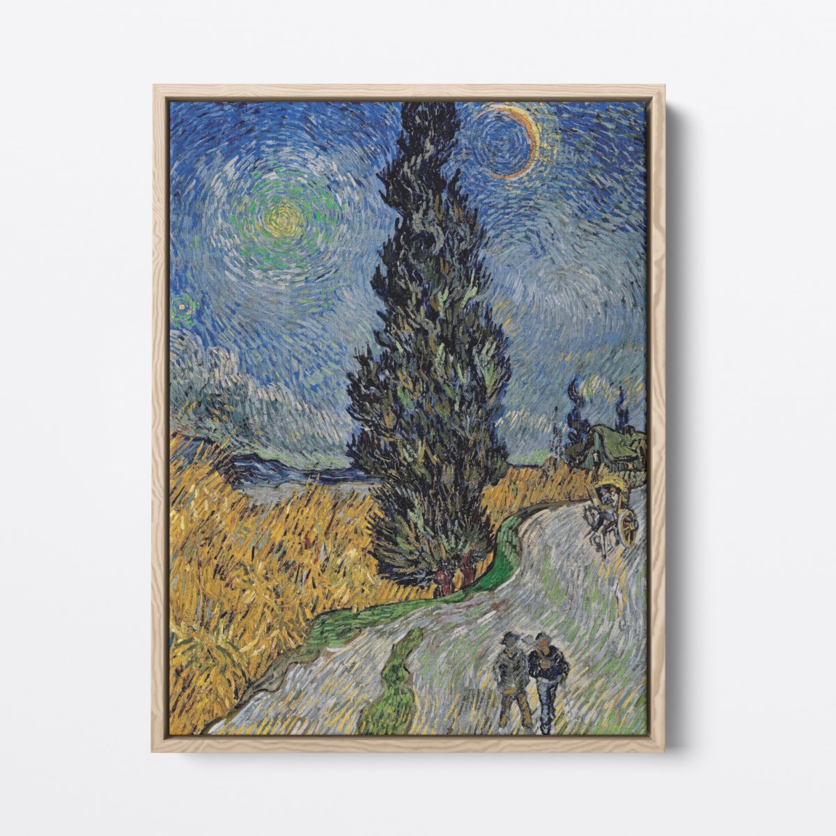 Starry Road with a Cypress | Vincent van Gogh | Ave Legato | Canvas Art Prints | Vintage Artwork