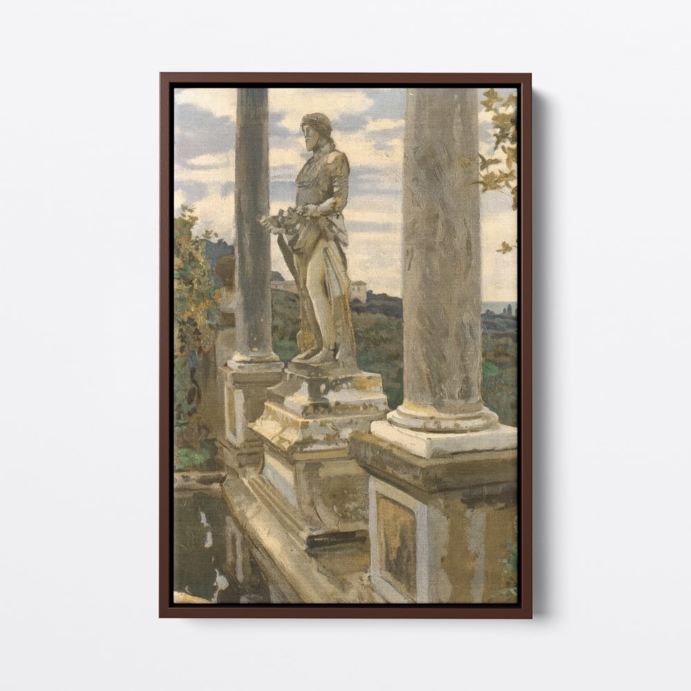 Stoic Villa Statue | John Sargent | Ave Legato | Canvas Art Prints | Vintage Artwork