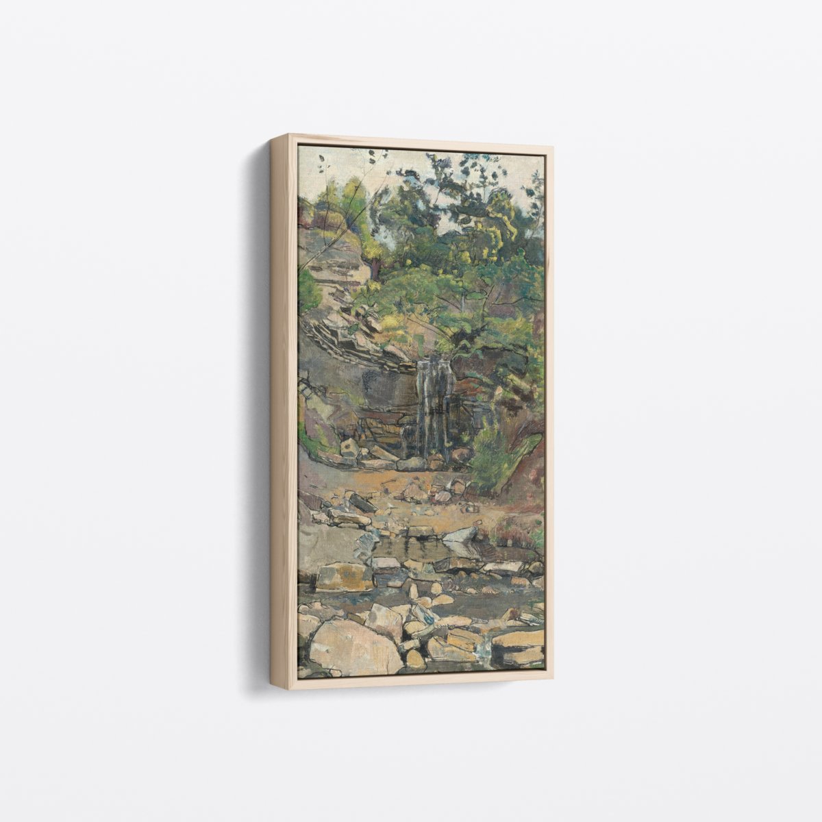 Stream Waterfall | Ferdinand Hodler | Ave Legato | Canvas Art Prints | Vintage Artwork