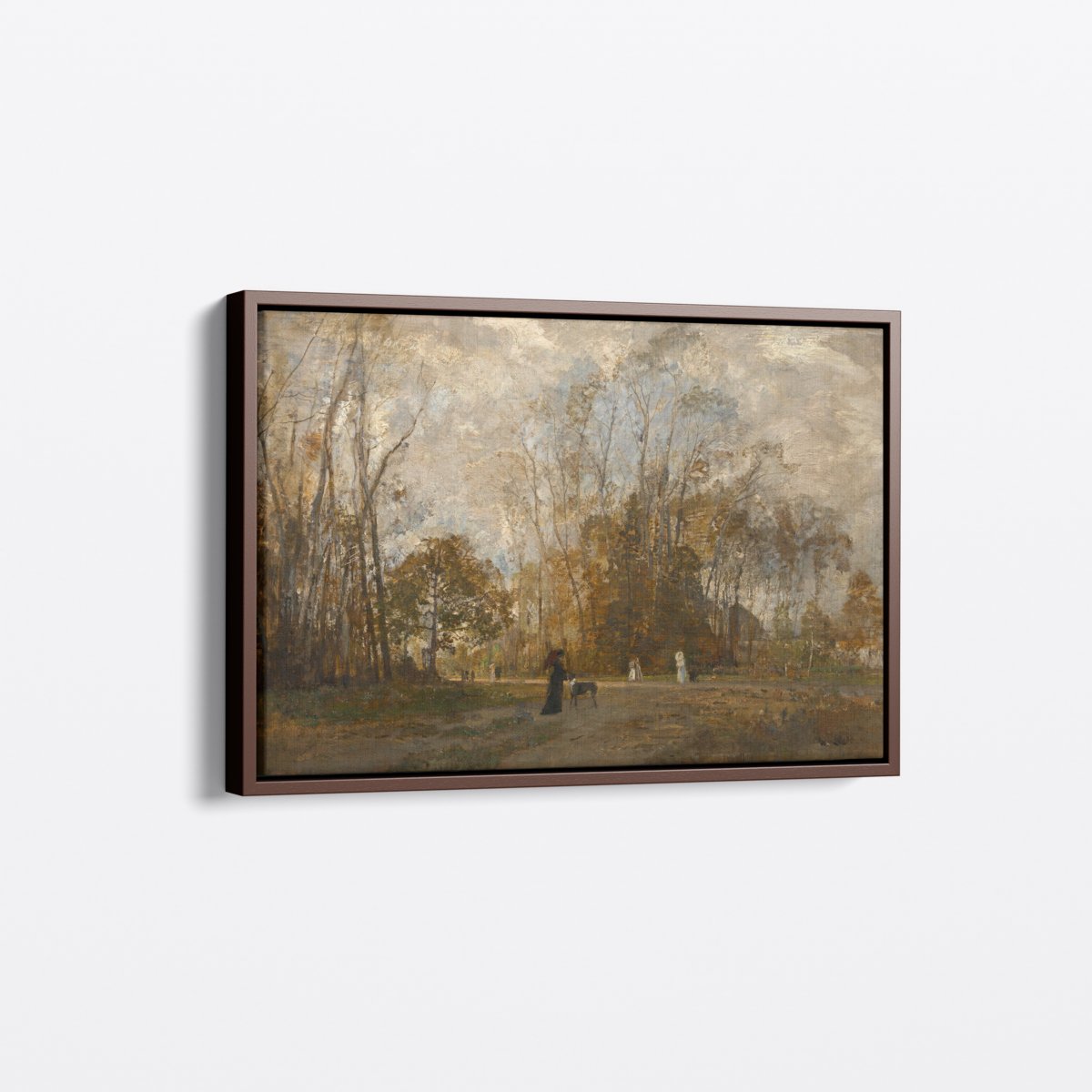 Stroll in the Winter Forest | Emil Schindler | Ave Legato | Canvas Art Prints | Vintage Artwork