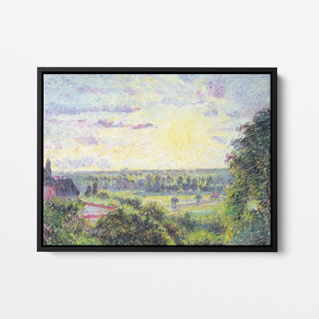 Sunset at Eragny | Camille Pissarro | Ave Legato | Canvas Art Prints | Vintage Artwork