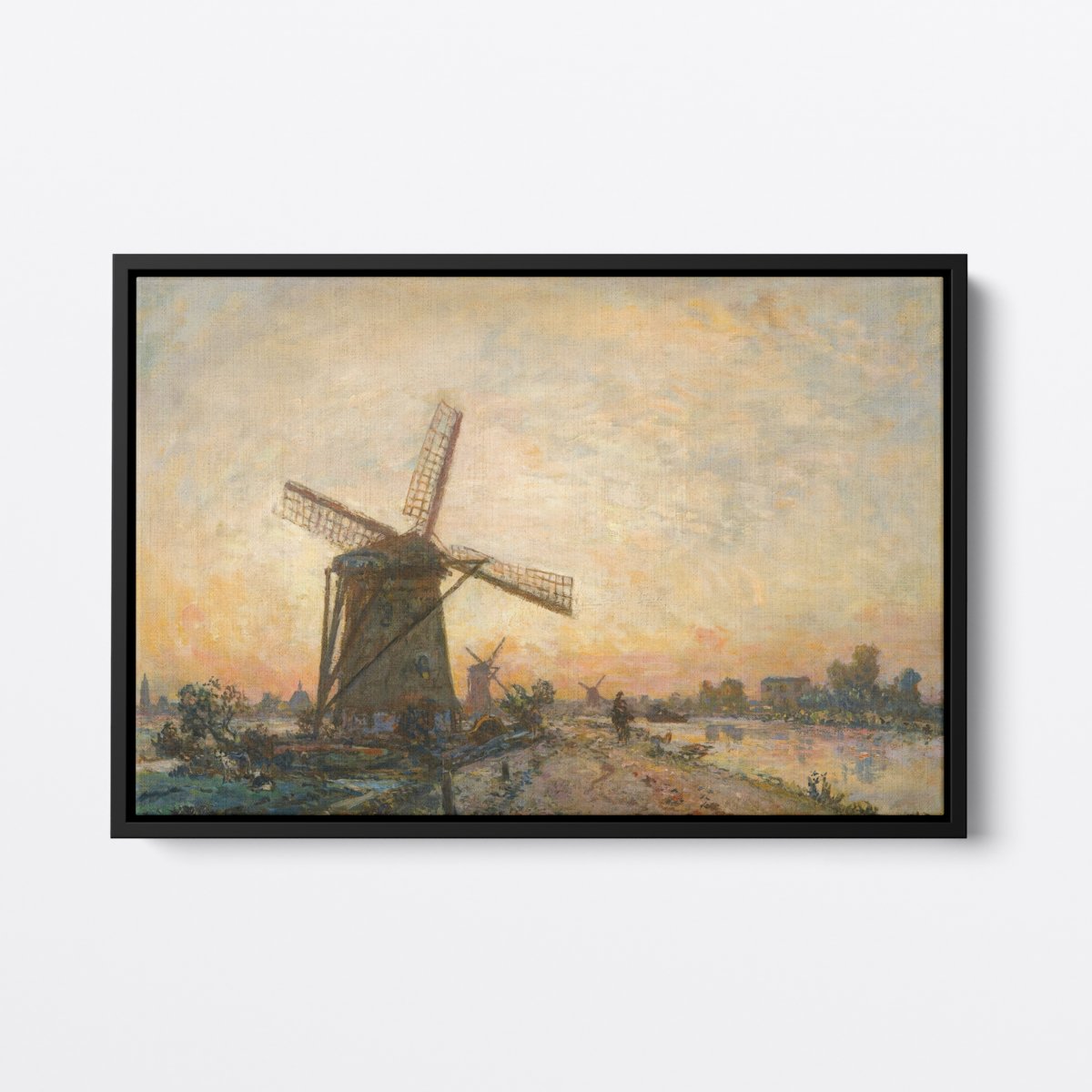 Sunset in Holland | Johan Jongkind | Ave Legato | Canvas Art Prints | Vintage Artwork