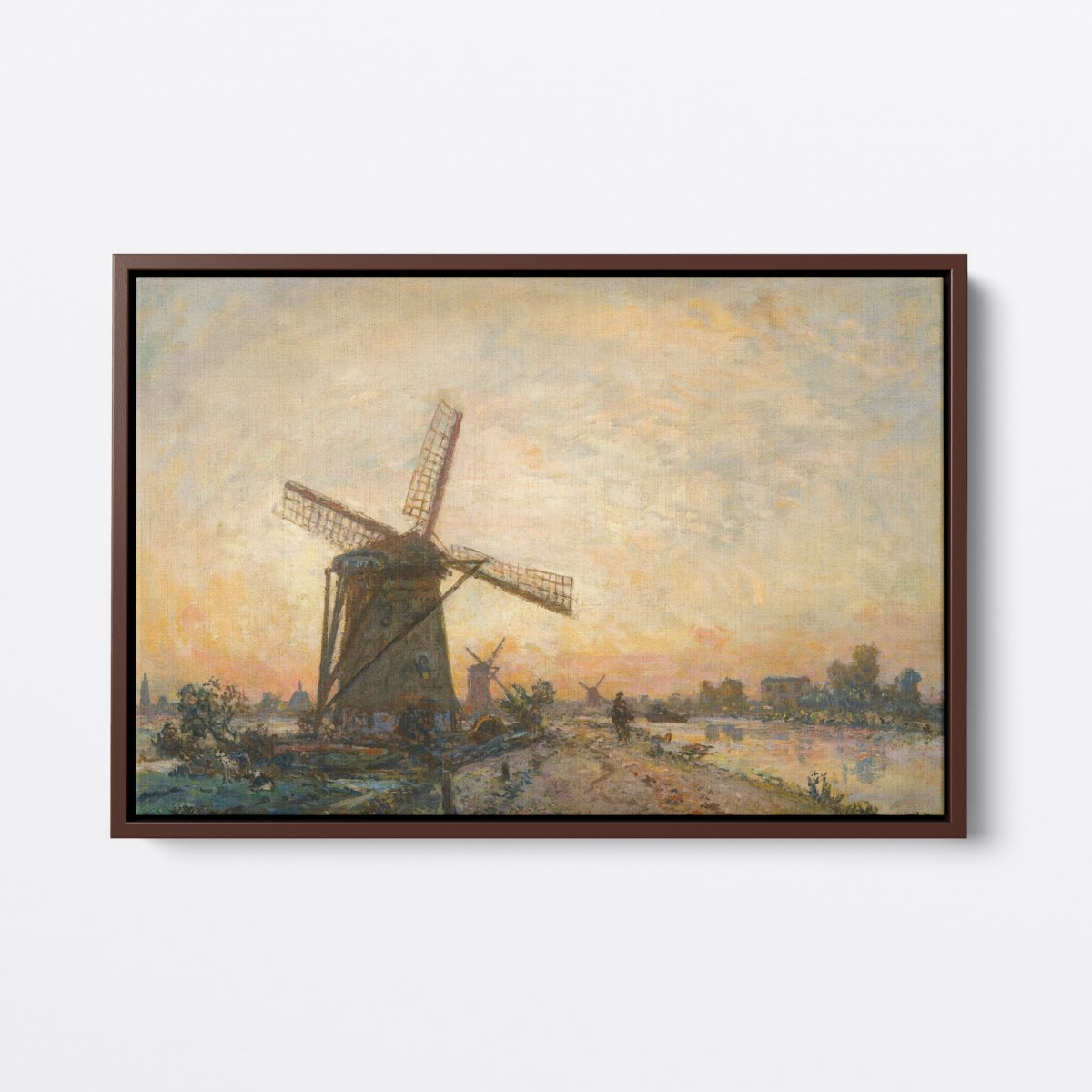 Sunset in Holland | Johan Jongkind | Ave Legato | Canvas Art Prints | Vintage Artwork