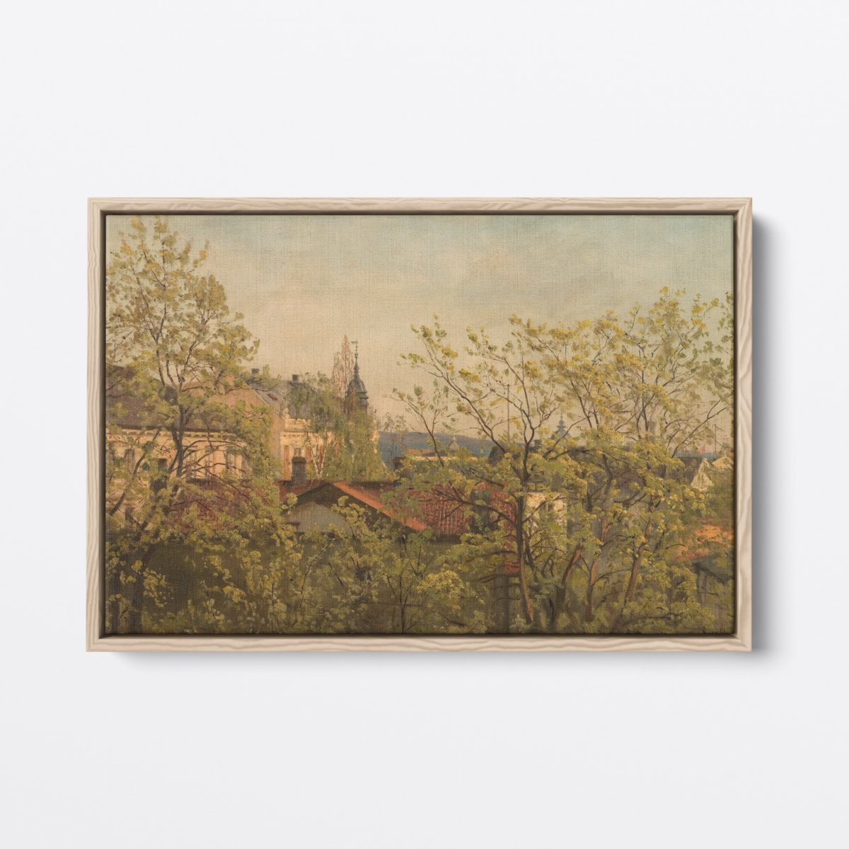 Village View from the Window | Amaldus Nielsen | Ave Legato | Canvas Art Prints | Vintage Artwork