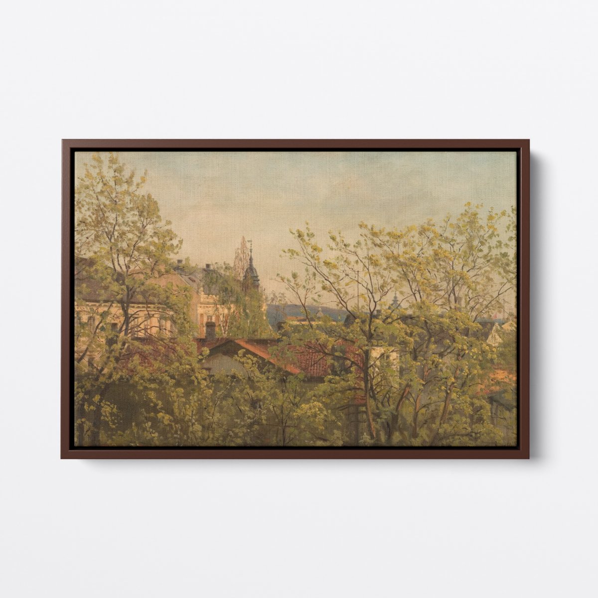 Village View from the Window | Amaldus Nielsen | Ave Legato | Canvas Art Prints | Vintage Artwork