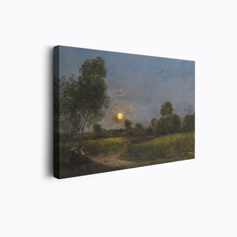 Watching the Moonrise | Charles Daubigny | Ave Legato | Canvas Art Prints | Vintage Artwork