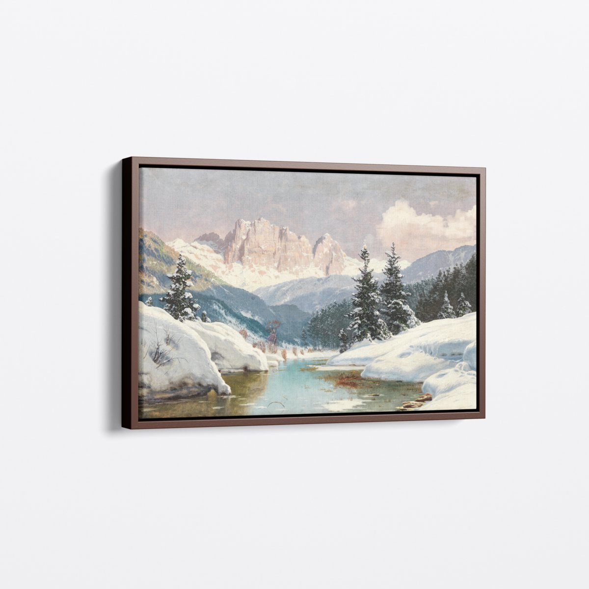 Winter Below the Dolomites | Toni Haller | Ave Legato | Canvas Art Prints | Vintage Artwork