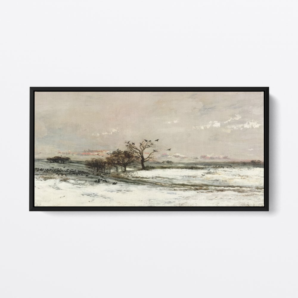 Winter Flock | Charles Daubigny | Ave Legato | Canvas Art Prints | Vintage Artwork